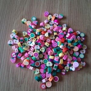 Clay Fruit Bead Bundle